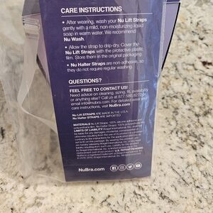 NUbra G cup Fair + clear strap for halter style + 2 clear gel straps